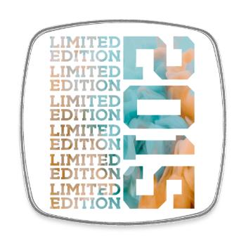 ÉDITION LIMITÉE 2015 11 ANS 11E ANNIVERSAIRE - Magnet carré - blanc - Devant