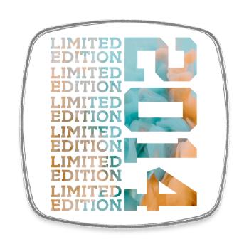 LIMITED EDITION 2014 12 JAHRE 12. GEBURTSTAG - Viereckiger Kühlschrankmagnet - Weiß - Vorne