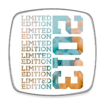 LIMITED EDITION 2013 13 YEARS 13TH BIRTHDAY - Square fridge magnet - white - Front