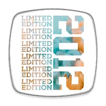 LIMITED EDITION 2012 14 YEARS 14TH BIRTHDAY - Square fridge magnet - white - Front
