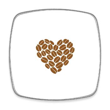 Alles, was Sie brauchen, ist Kaffee Essential Daily Brew Design - Viereckiger Kühlschrankmagnet - Weiß - Vorne