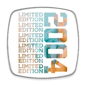 LIMITED EDITION 2004 22 YEARS 22ND BIRTHDAY - Square fridge magnet - white - Front