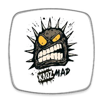 Angry Monster - Square fridge magnet - white - Front