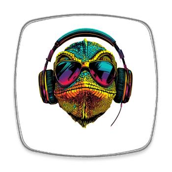 Chameleon Lizard Reptile Chameleon Iguana Lizard - Square fridge magnet - white - Front