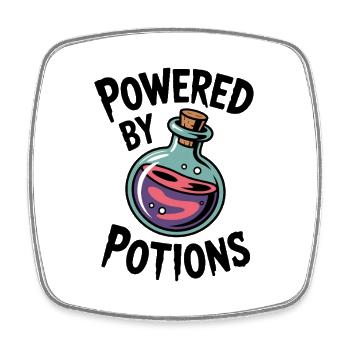 Alimenté par des potions - Magnet carré - blanc - Devant