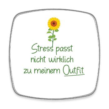 Statement-Design-Handwriting-on-Women'sCut with a - Square fridge magnet - white - Front