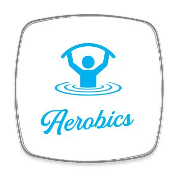 Yes I Am One Of Those Water Aerobics People Fun - Square fridge magnet - white - Front
