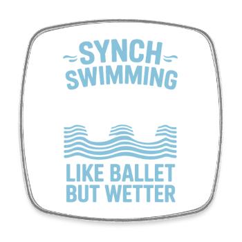 Synchronized swimming Artistic swimming Water sports - Square fridge magnet - white - Front