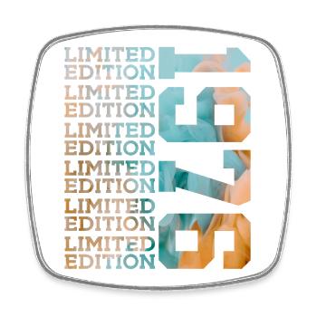 ÉDITION LIMITÉE 1976 50 ANS 50E ANNIVERSAIRE - Magnet carré - blanc - Devant