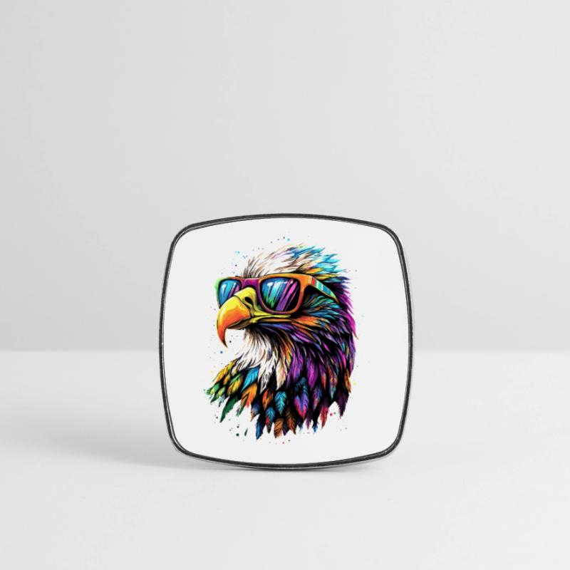 Eagle Bald Eagle Golden Eagle White-tailed Eagle Square fridge magnet