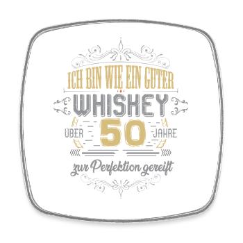 55th birthday 55 years old saying gift - Square fridge magnet - white - Front