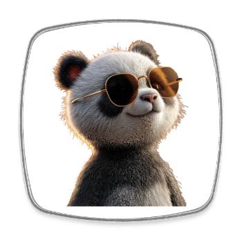 Panda Ours Pandas Géants Panda Géant Mignon Panda Ours Panda - Magnet carré - blanc - Devant