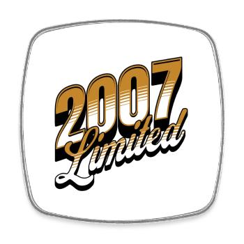 2007 Limitierte Auflage 18. Geburtstag - Viereckiger Kühlschrankmagnet - Weiß - Vorne