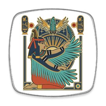 MAAT Goddess of Justice - Square fridge magnet - white - Front
