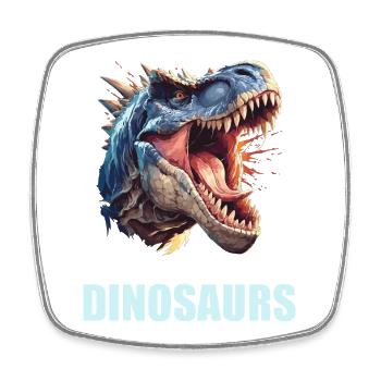 Dino Dinosaur Dinosaur - Square fridge magnet - white - Front