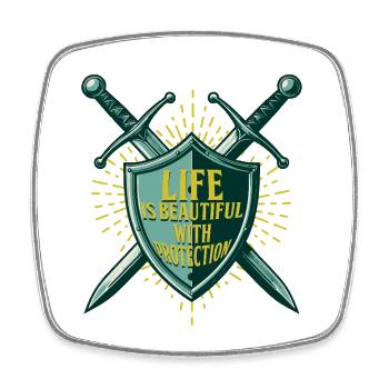 Insurance Broker Insurance Broker - Square fridge magnet - white - Front