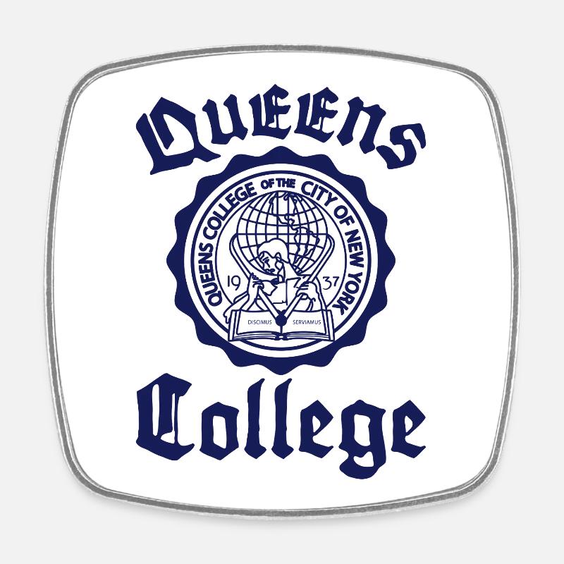 Collège Queens - Magnet carré - blanc