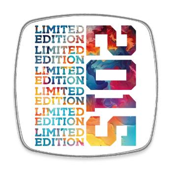 ÉDITION LIMITÉE 2015 11 ANS 11E ANNIVERSAIRE - Magnet carré - blanc - Devant
