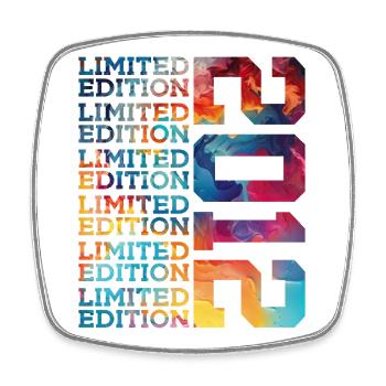 LIMITED EDITION 2012 14 YEARS 14TH BIRTHDAY - Square fridge magnet - white - Front