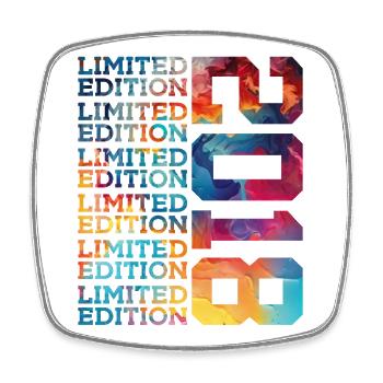 LIMITED EDITION 2018 8 YEARS 8TH BIRTHDAY - Square fridge magnet - white - Front