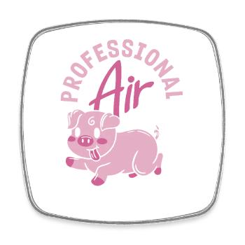 Public Fart Funny Inappropriate - Square fridge magnet - white - Front