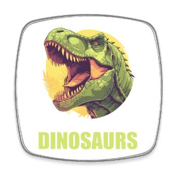 Dino Dinosaur Dinosaur - Square fridge magnet - white - Front
