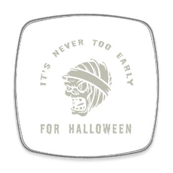 Halloween Zombie Scream Design - Viereckiger Kühlschrankmagnet - Weiß - Vorne