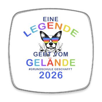 Elementary School Legend of the Railing 2026 - Square fridge magnet - white - Front