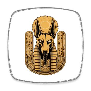 Mythologie égyptienne Egypte Bastet - Magnet carré - blanc - Devant