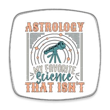 L'astrologie, ma science préférée qui prédit l'avenir - Magnet carré - blanc - Devant