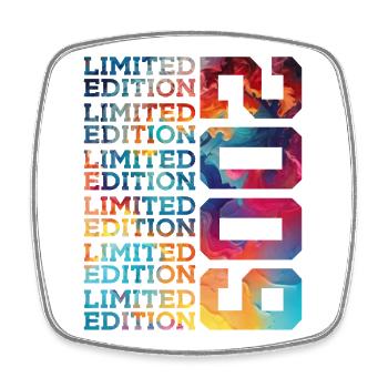 LIMITED EDITION 2009 17 JAHRE 17. GEBURTSTAG - Viereckiger Kühlschrankmagnet - Weiß - Vorne