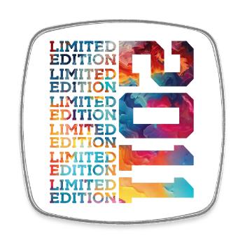 LIMITED EDITION 2011 14 YEARS 14TH BIRTHDAY - Square fridge magnet - white - Front