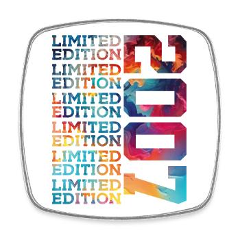 LIMITED EDITION 2007 19 YEARS 19TH BIRTHDAY - Square fridge magnet - white - Front