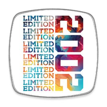 LIMITED EDITION 2002 24 JAHRE 24. GEBURTSTAG - Viereckiger Kühlschrankmagnet - Weiß - Vorne