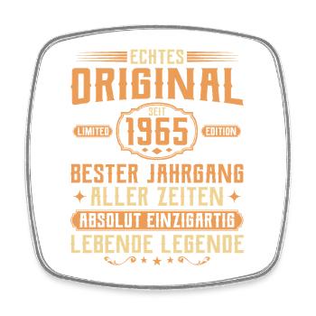 Genuine original since 1965 - 60th birthday - Square fridge magnet - white - Front