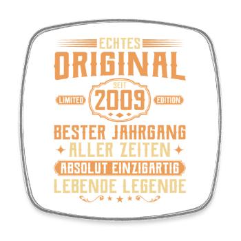 Véritable original depuis 2009 - 16e anniversaire - Magnet carré - blanc - Devant