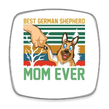 Best German Shepherd Mom - Square fridge magnet - white - Front