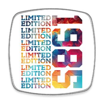 LIMITED EDITION 1985 41 JAHRE 41. GEBURTSTAG - Viereckiger Kühlschrankmagnet - Weiß - Vorne