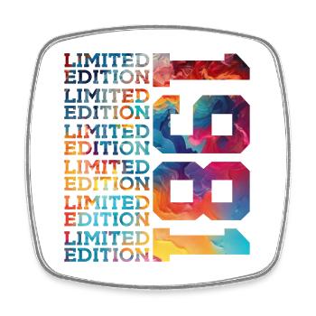 ÉDITION LIMITÉE 1981 45 ANS 45 ANS - Magnet carré - blanc - Devant
