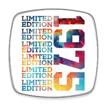 LIMITED EDITION 1975 51 JAHRE 51. GEBURTSTAG - Viereckiger Kühlschrankmagnet - Weiß - Vorne