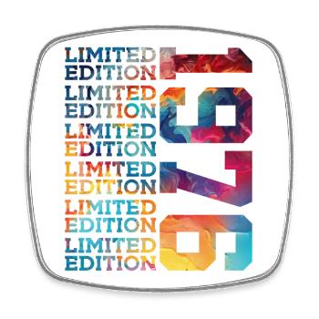 ÉDITION LIMITÉE 1976 50 ANS 50E ANNIVERSAIRE - Magnet carré - blanc - Devant