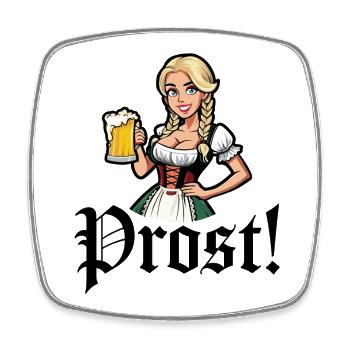 Prost - Magnet carré - blanc - Devant