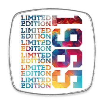LIMITED EDITION 1965 61 JAHRE 61. GEBURTSTAG - Viereckiger Kühlschrankmagnet - Weiß - Vorne