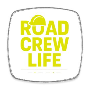 Road Construction Team Asphalt Concrete Team - Square fridge magnet - white - Front