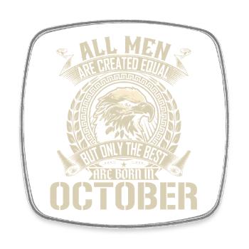 Adler der Gleichheit Oktober Design - Viereckiger Kühlschrankmagnet - Weiß - Vorne