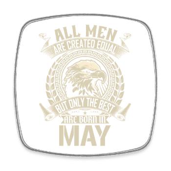 Eagle Loyalty May Anthem Design - Square fridge magnet - white - Front