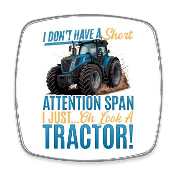 Tractor Kids Farm Lifestyle - Viereckiger Kühlschrankmagnet - Weiß - Vorne