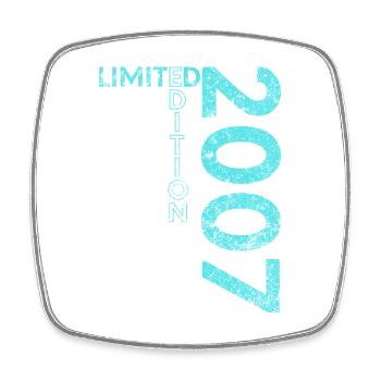 Édition Limitée 2007 18ème Cadeau d’Anniversaire - Magnet carré - blanc - Devant