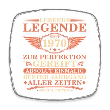 55e anniversaire Année millésime 1970 - Magnet carré - blanc - Devant