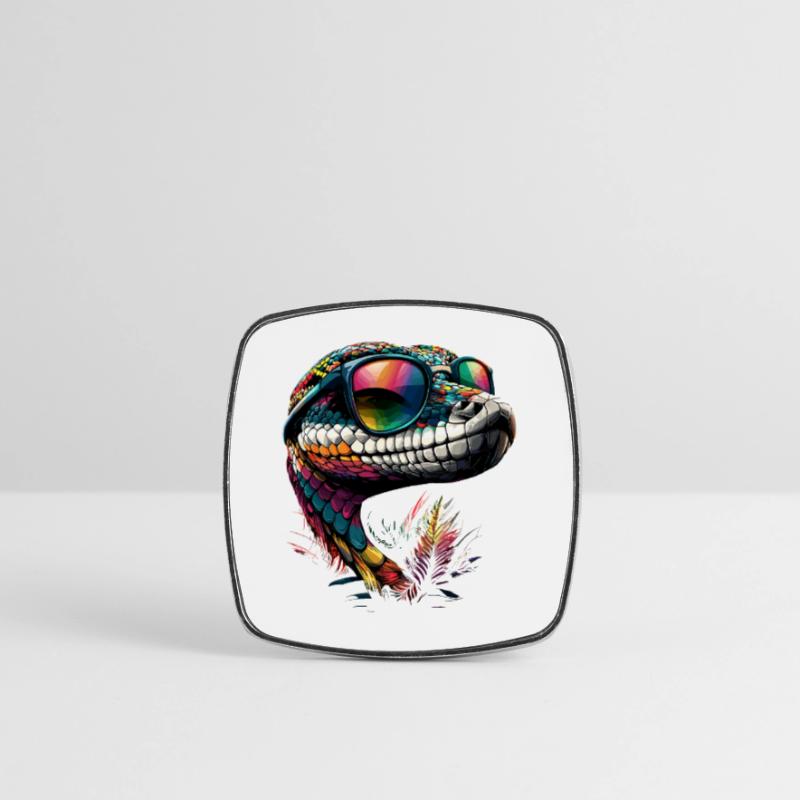 snake, python, cobra, rattlesnake, snakes Square fridge magnet